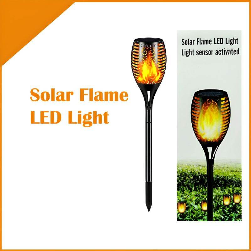XF-6017 Solar Flame LED Light Lamp Enhance Your Outdoors With Stunning Decoration - Al-Raheem Imports