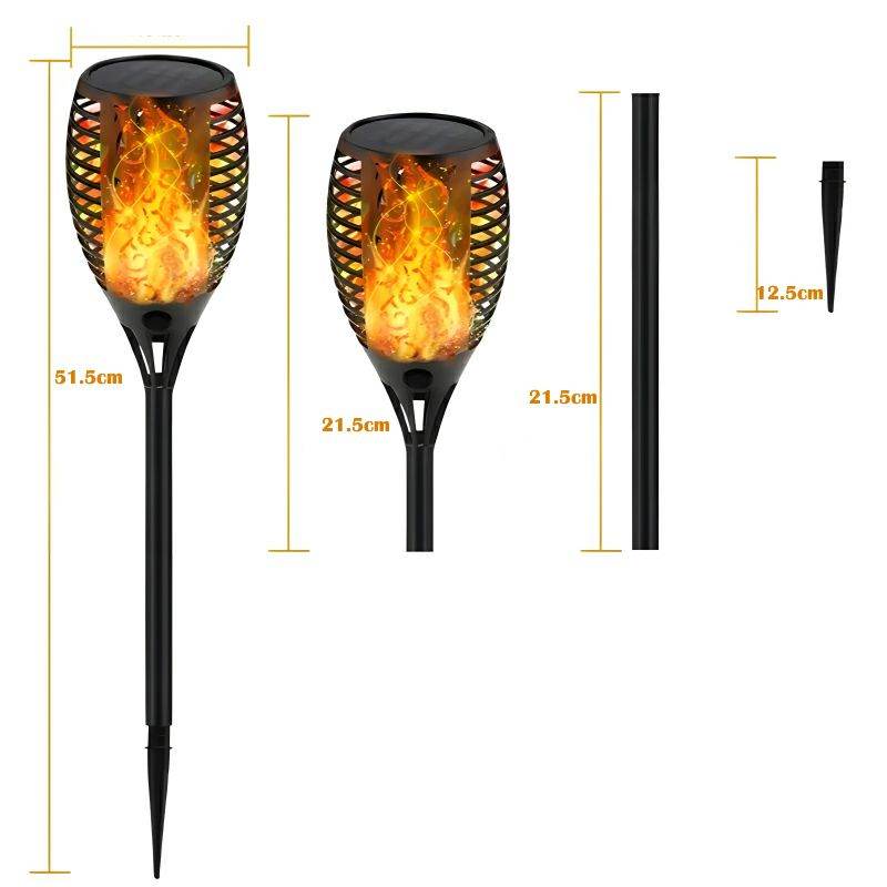 XF-6017 Solar Flame LED Light Lamp Enhance Your Outdoors With Stunning Decoration - Al-Raheem Imports