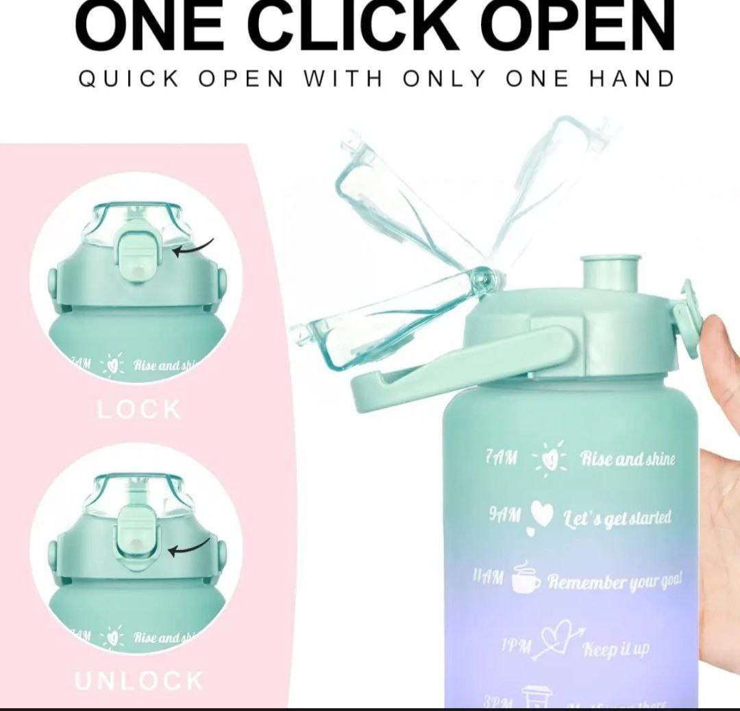 Pack of 3 Pcs Water Bottle Set for Sports & Outdoor, Gym, Fitness, and Travel. - Al-Raheem Imports