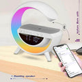 BT-3401 LED Display Wireless Phone Charger Bluetooth Speaker With Seven Color Selections, Alarm Clock, FM Radio - Al-Raheem Imports
