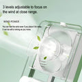 Rechargeable Transparent Fan with 3-Speed Wind, Night Light, Nano Spray Tech, Adjustable Grid - Al-Raheem Imports