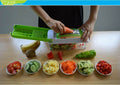12pcs Set Nicer Dicer Plus Multi-Function Kitchen Tool Vegetables Fruits Dicer Food Slicer Cutter - Al-Raheem Imports