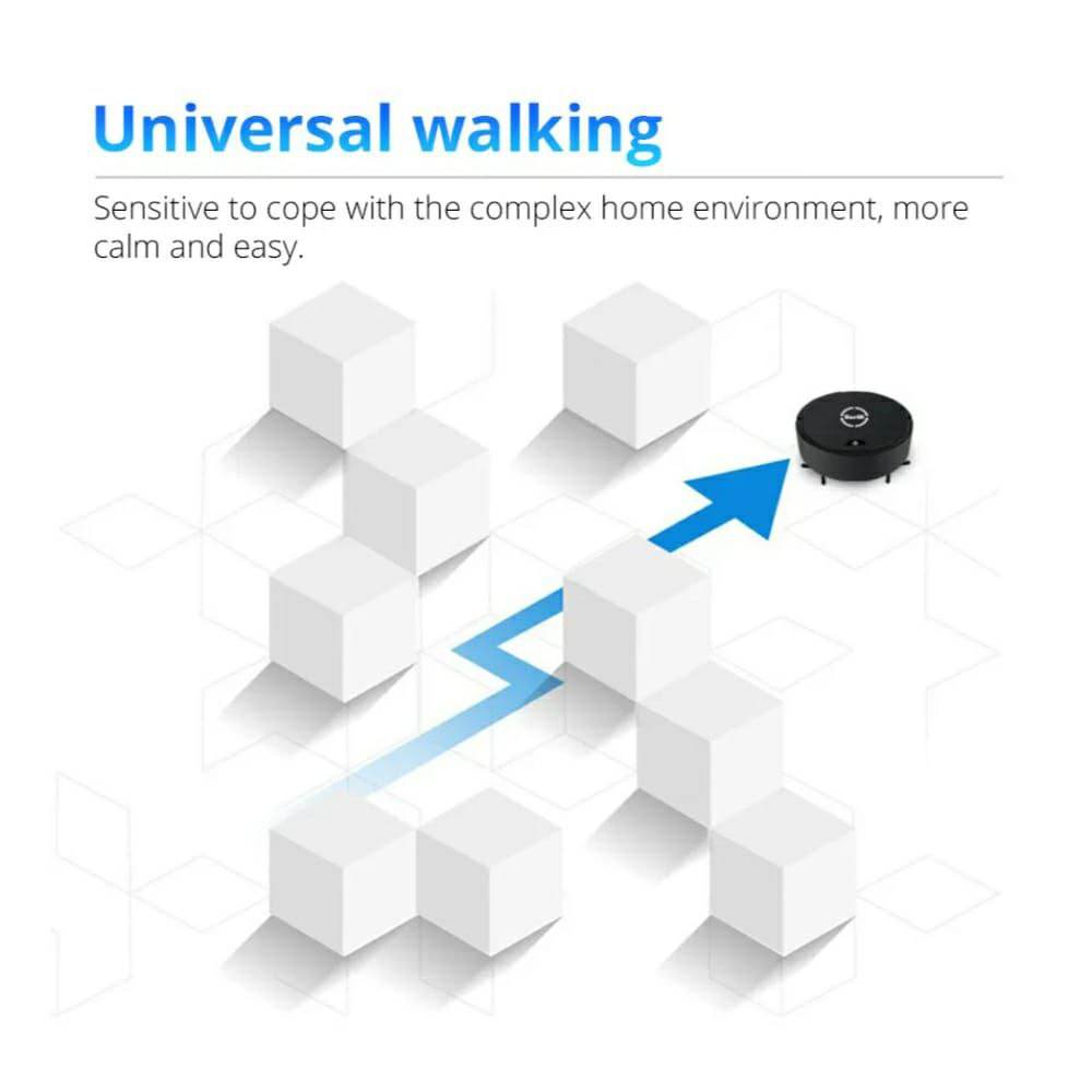 Ultimate Multi-Function Sweeping Robot Cleaner With Super Storng Suction, One-Key Operation, Bass Cleaning, 360 Rotation - Al-Raheem Imports