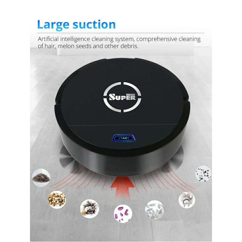 Ultimate Multi-Function Sweeping Robot Cleaner With Super Storng Suction, One-Key Operation, Bass Cleaning, 360 Rotation - Al-Raheem Imports