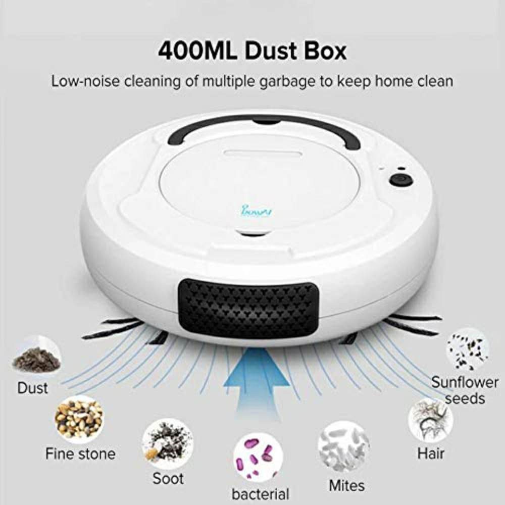 3 In 1 Automatic Intelligent Anti Collision Rechargeable Robotic Vacuum Cleaner With Strong Suction - Al-Raheem Imports