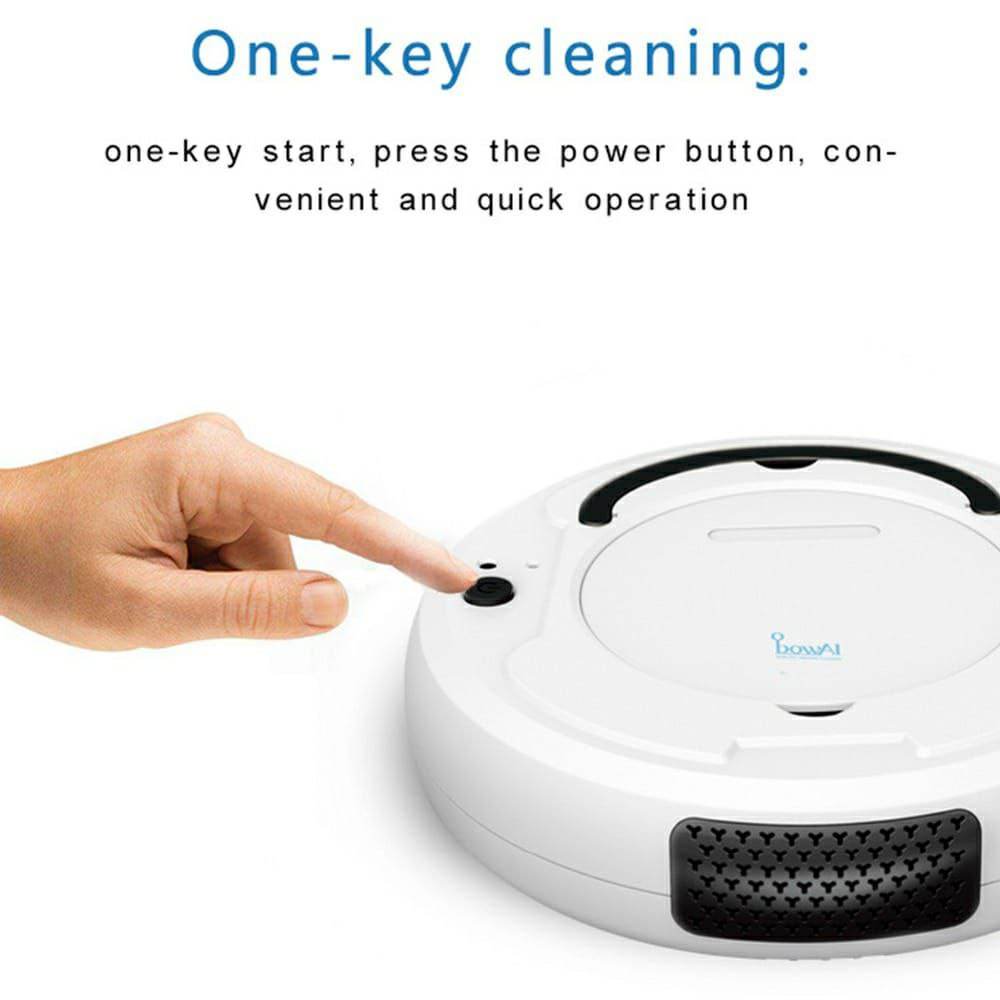 3 In 1 Automatic Intelligent Anti Collision Rechargeable Robotic Vacuum Cleaner With Strong Suction - Al-Raheem Imports
