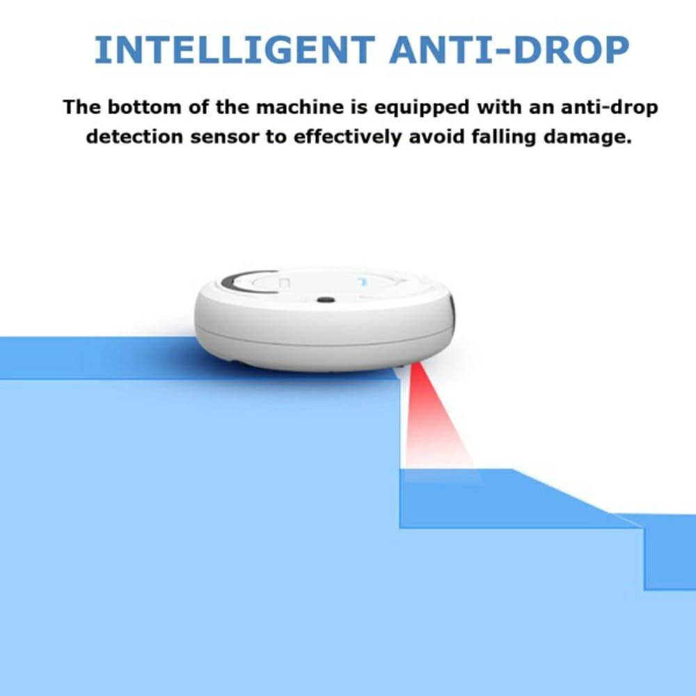 3 In 1 Automatic Intelligent Anti Collision Rechargeable Robotic Vacuum Cleaner With Strong Suction - Al-Raheem Imports
