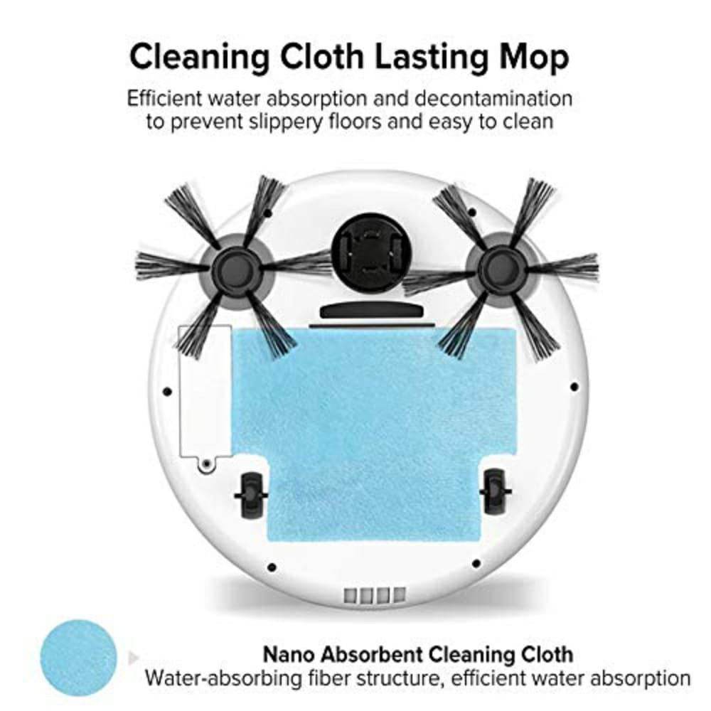 3 In 1 Automatic Intelligent Anti Collision Rechargeable Robotic Vacuum Cleaner With Strong Suction - Al-Raheem Imports