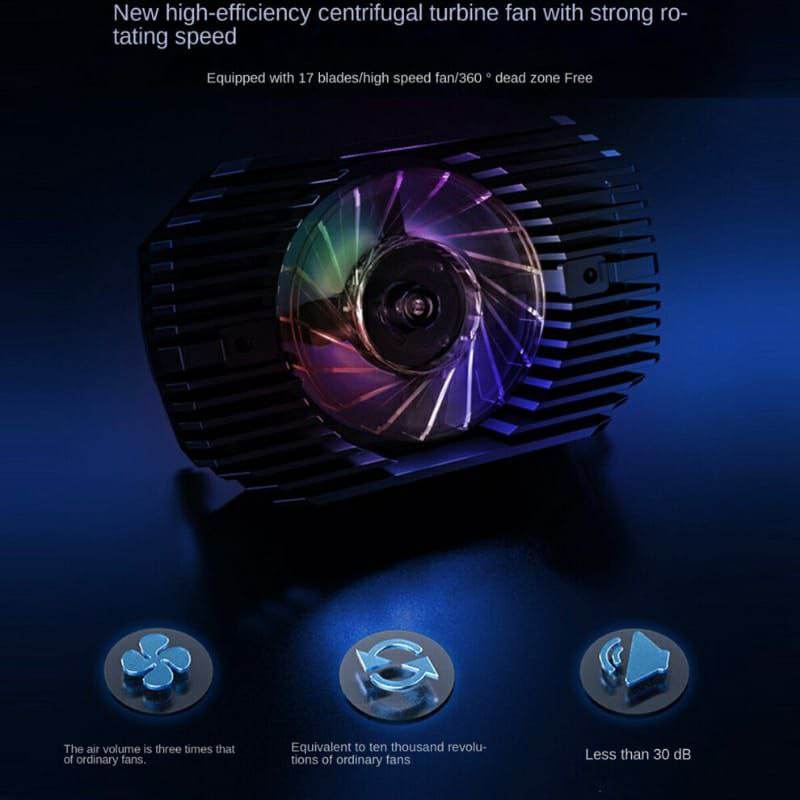 Mobile Cooler GT16 Turbo Cooling Alloy Material Silent Cooling Pure Metal Semiconductor - Al-Raheem Imports