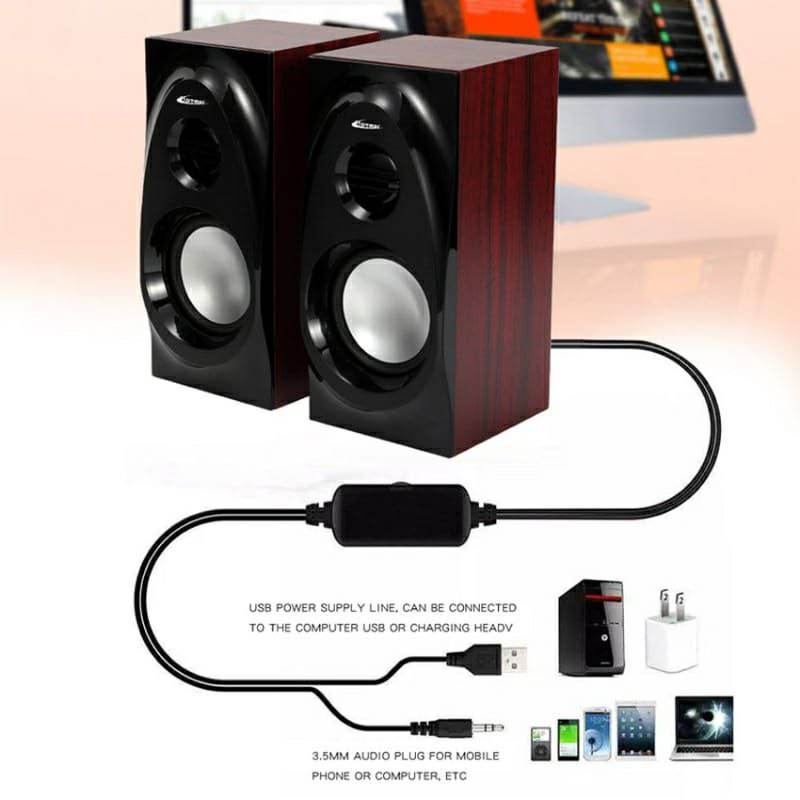 Hotmai A11 Best Quality Portable Multimedia USB 2.0 Wired Speaker - Al-Raheem Imports