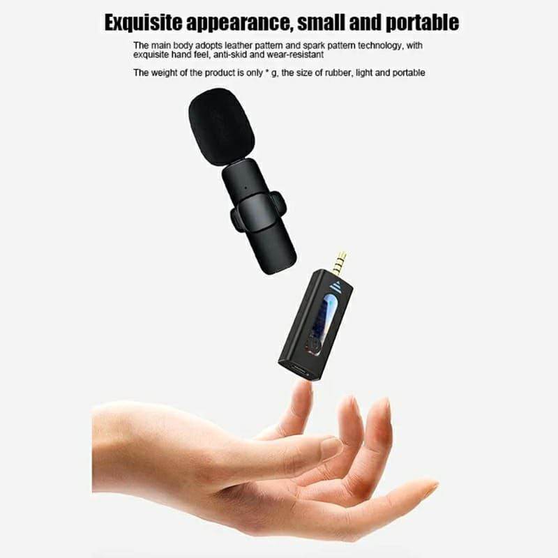 K35 high quality wireless dual microphone for mobile phone and camera - Al-Raheem Imports