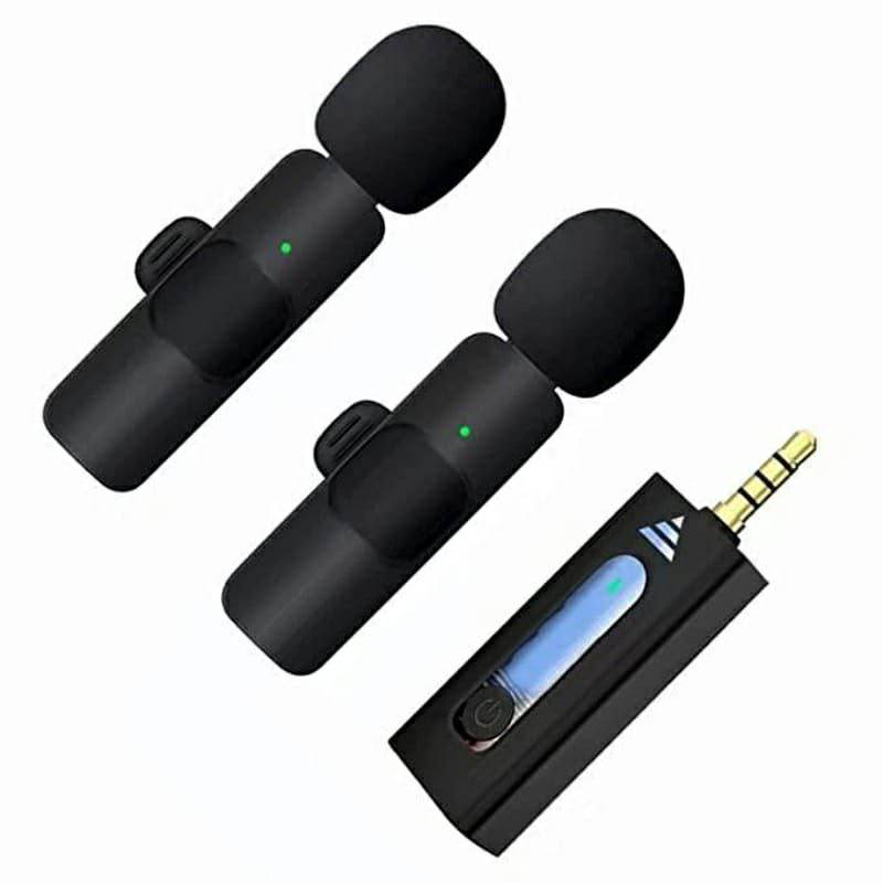 K35 high quality wireless dual microphone for mobile phone and camera - Al-Raheem Imports