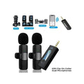 K35 high quality wireless dual microphone for mobile phone and camera - Al-Raheem Imports
