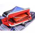 Fashionable and Vintage Ruched Satin Clutch Hand Bag with Silver Floral Clasp - Al-Raheem Imports
