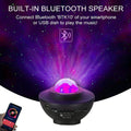 Compact Multi-Functional LED Galaxy Projector Light With Built-In Bluetooth Speaker - Portable Mini Design - Al-Raheem Imports