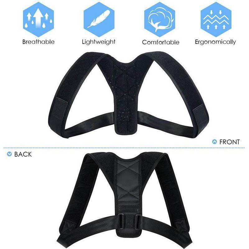Posture Corrector Adjustable Back Shoulder Support Correction Belt - Al-Raheem Imports