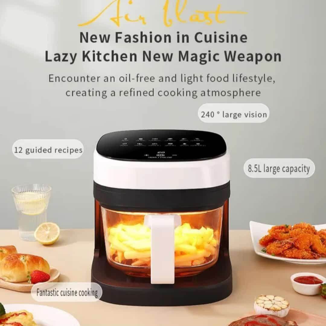 Silver Crest Multi-Functional Digital Glass Lid 8L capacity Air Fryer - Al-Raheem Imports