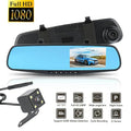 Full HD 1080P Dual Mirror Camera With 4.5″ TFT LCD Crystal Clear Recording Vehicle Blackbox DVR - Al-Raheem Imports