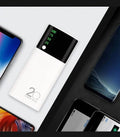 20000mah Powerbank LED Lighting Display External Battery Portable Charger - Al-Raheem Imports