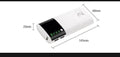 20000mah Powerbank LED Lighting Display External Battery Portable Charger - Al-Raheem Imports