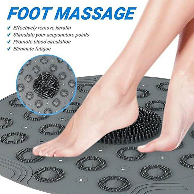 Silicone Foot Massage Cleaning Bath Mat For Ultimate Relaxation And Cleanliness - Al-Raheem Imports