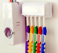 Fashion Automatic Toothpaste Dispenser Holder Bathroom Wall Mount Rack Bath - Al-Raheem Imports