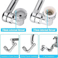 Multi Functional Anti Splash Kitchen And Bathroom Faucet Extender With 1080° Rotation And Filter - Al-Raheem Imports