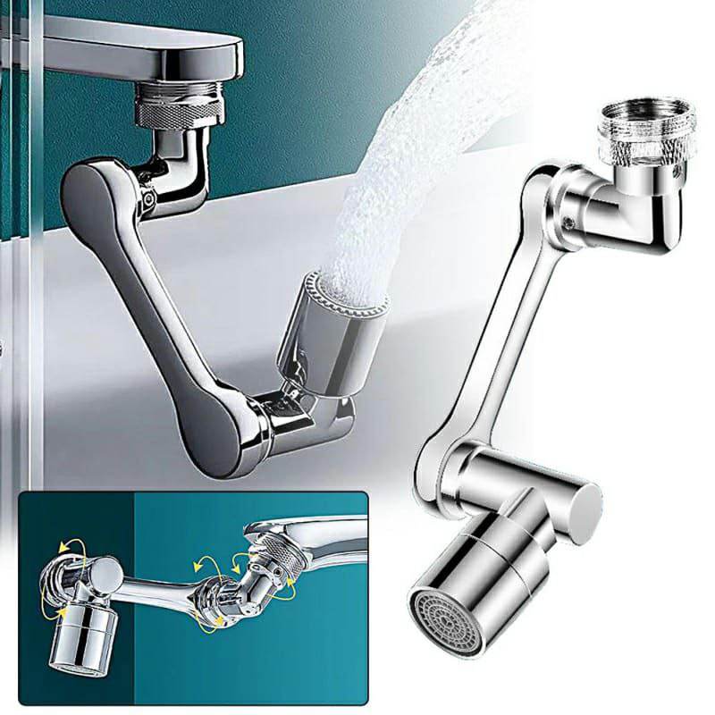 Multi Functional Anti Splash Kitchen And Bathroom Faucet Extender With 1080° Rotation And Filter - Al-Raheem Imports