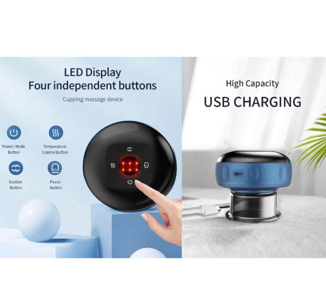 6 Level Multi Functional Intelligent Breathing Cupping Massage Instrument - Al-Raheem Imports