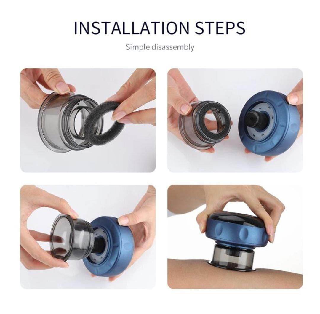 6 Level Multi Functional Intelligent Breathing Cupping Massage Instrument - Al-Raheem Imports