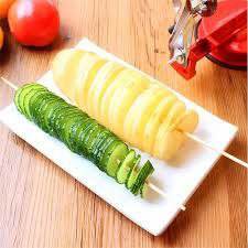 High Quality Stainless Steel Spiral Potato Slicer With Non-Slip Rubber Feet - Al-Raheem Imports