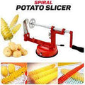 High Quality Stainless Steel Spiral Potato Slicer With Non-Slip Rubber Feet - Al-Raheem Imports