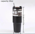 Tumbler with Straw and Lid Handle, 900ML Stainless Steel Coffee Mug - Al-Raheem Imports