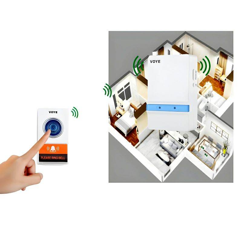 VOYE V012A Home Music Remote Control Wireless Doorbell With 38 Polyphony Sounds - Al-Raheem Imports