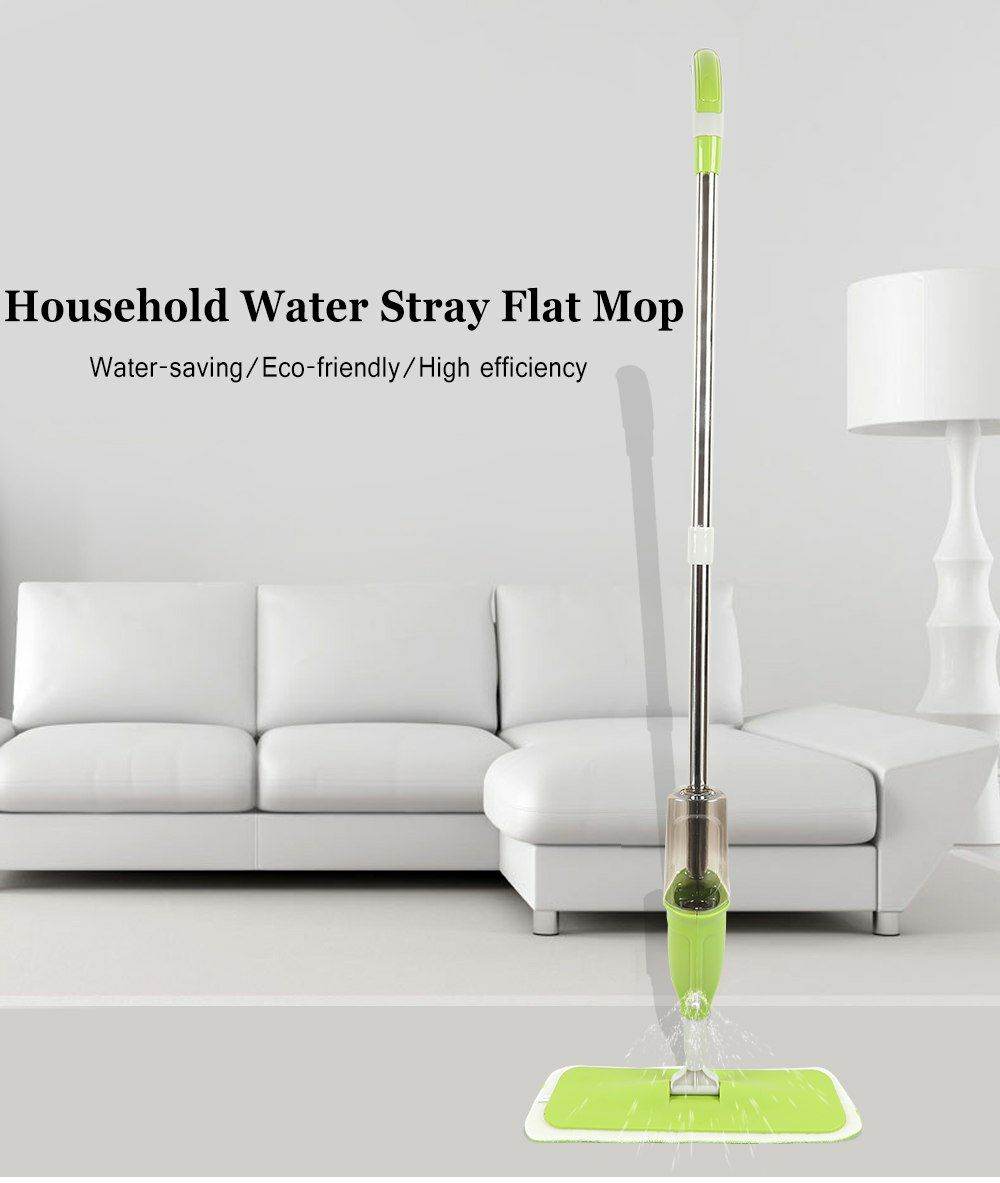 Household Flat Floor Mop Micro Fiber Spray Mop Cleaner Water Spraying Flat Mop Head Home Cleaning Tool - Al-Raheem Imports
