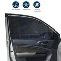 4Pcs Car Window Sun Shade Universal Vehicle Sun Protection Window Mesh Elastic Cover - Al-Raheem Imports