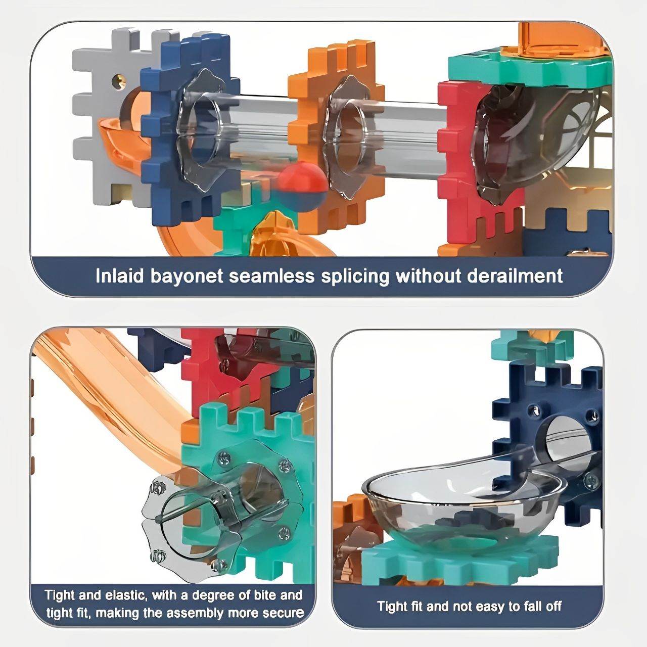 125Pcs DIY Creative Pipeline Rolling Ball Building Blocks Marble Drop Set - Al-Raheem Imports