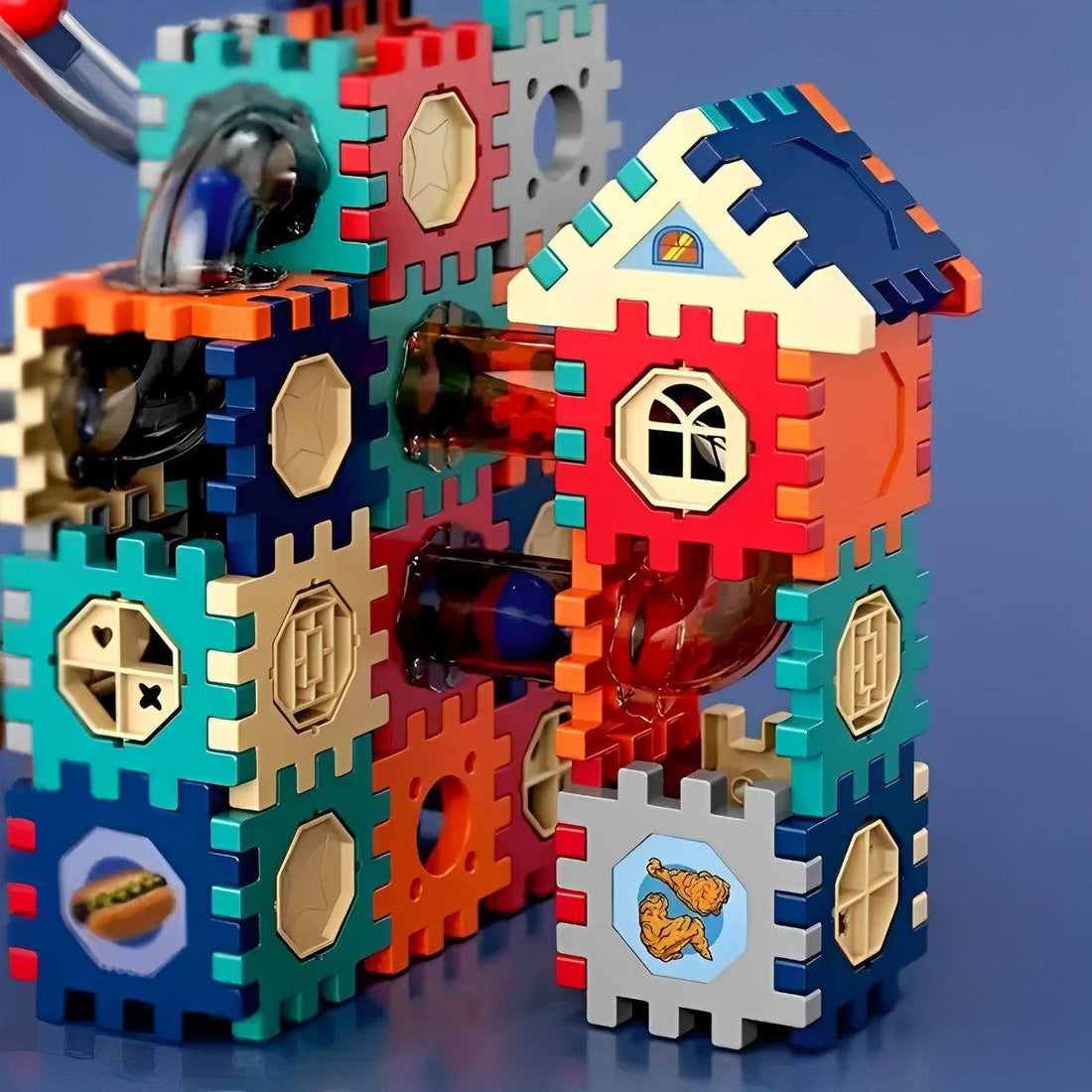 125Pcs DIY Creative Pipeline Rolling Ball Building Blocks Marble Drop Set - Al-Raheem Imports