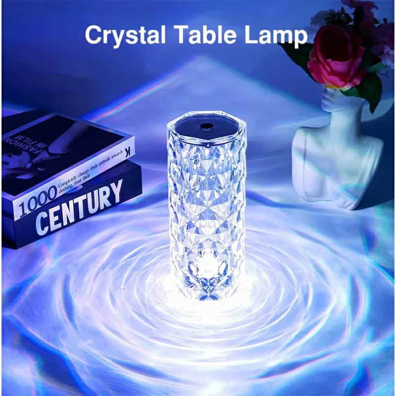 Touch Control Rechargeable Rose Diamond Table Lamp - Al-Raheem Imports