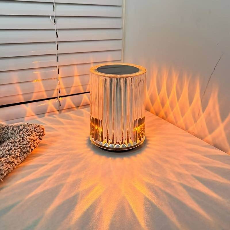 Portable usb rechargeable rgb lighting crystal touch control table lamp - Al-Raheem Imports