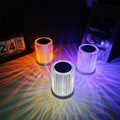 Portable usb rechargeable rgb lighting crystal touch control table lamp - Al-Raheem Imports
