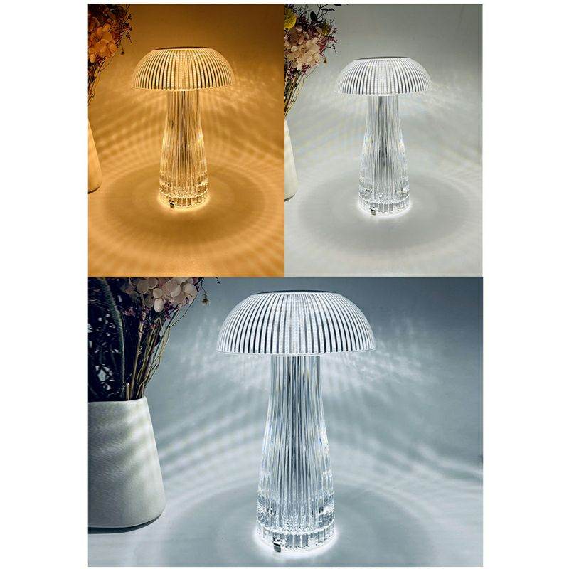 Mushroom Shape USB Rechargeable RGB Lighting Touch And Remote Control Table Lamp - Al-Raheem Imports