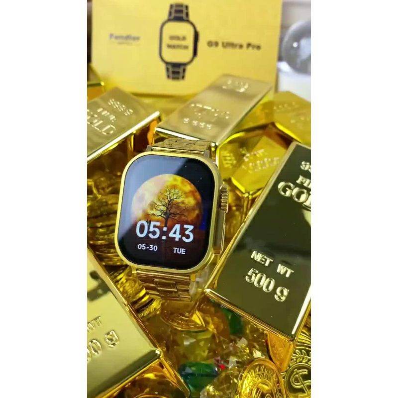 Fendior American Gold Edition G9 Ultra Pro Series 8 Smart Watch With 3 Extra Straps - Al-Raheem Imports