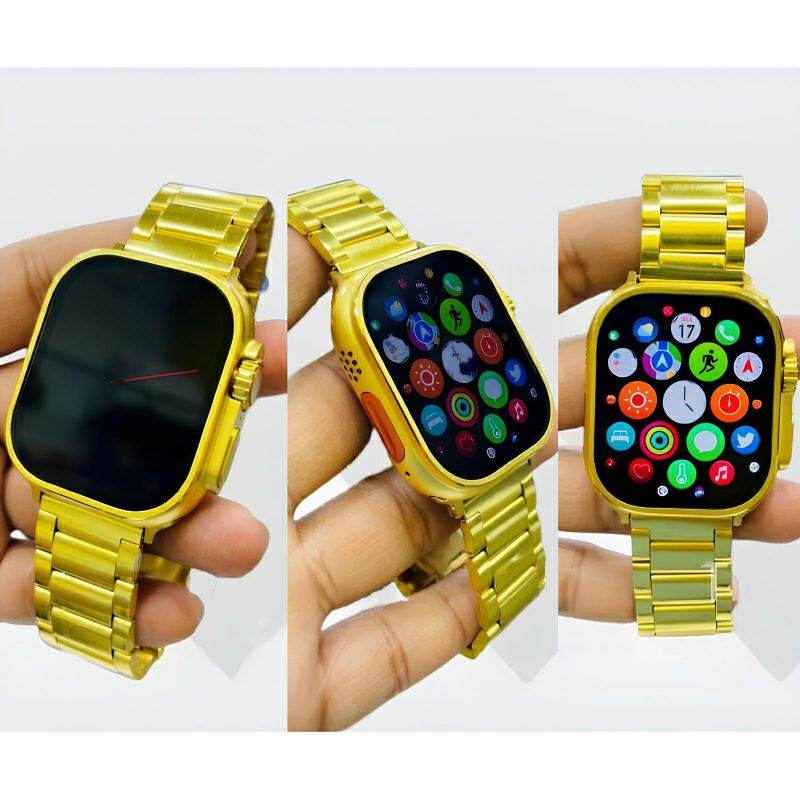 Fendior American Gold Edition G9 Ultra Pro Series 8 Smart Watch With 3 Extra Straps - Al-Raheem Imports