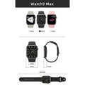 Watch 9 Max Series 9 Big 2.19 Inch Narrow Edges Screen, Bluetooth Calling, Wireless Charging Smartwatch - Al-Raheem Imports