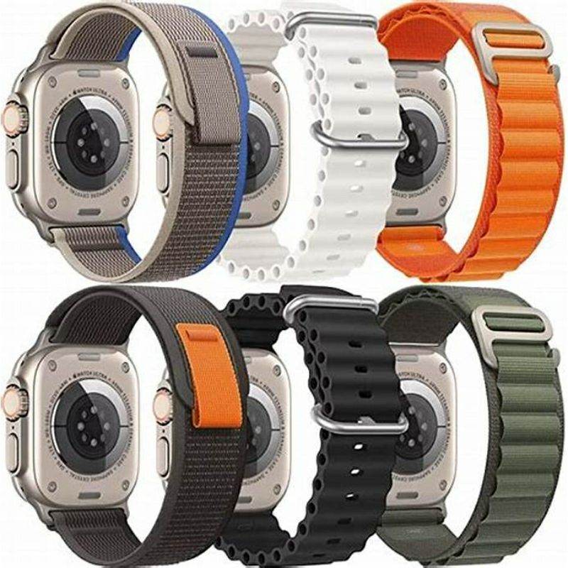 DT 900 Ultra 7 in 1 Strap 49MM Dial Full Touch Display Smart Watch Waterproof Health Monitor Sports Mode Bluetooth Calling - Al-Raheem Imports