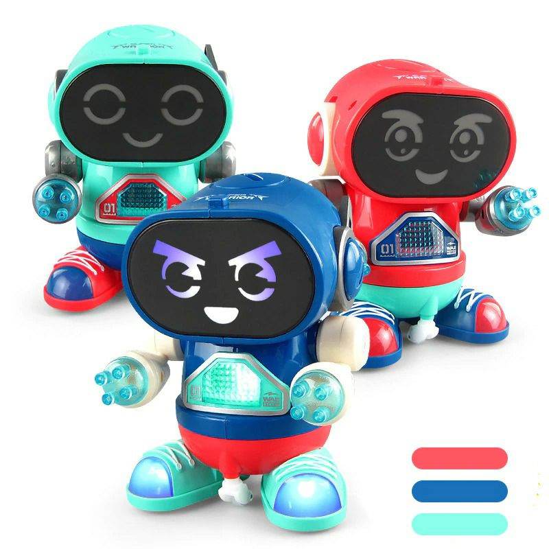 Children Electric Dancing Robot With Light , Music And Walking Toy For Kids - Al-Raheem Imports