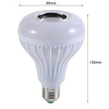 Wireless Bluetooth Speaker 12W RGB Bulb Lamp Smart Led Music Player Audio With Remote Control - Al-Raheem Imports