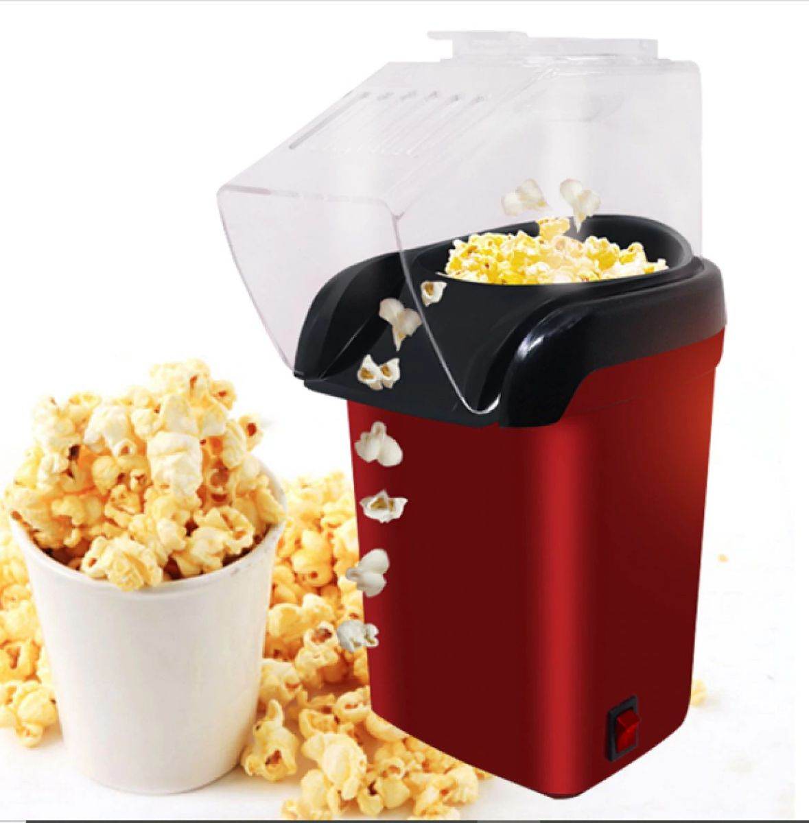 1200W Oil Free Popcorn Maker Machine with Measuring Cup - Al-Raheem Imports