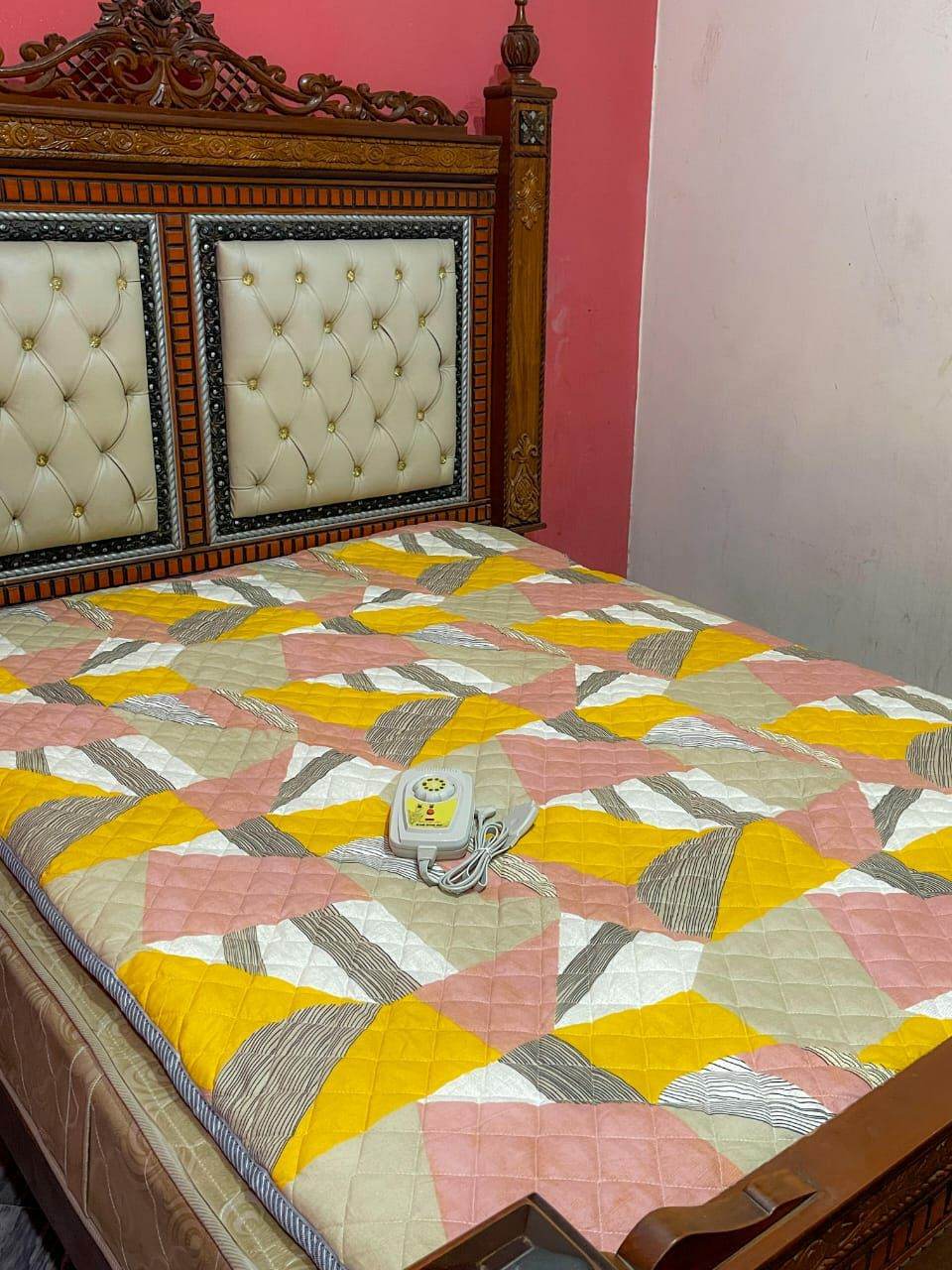 Electric Heating Blanket Electric Warmer Pad for Double Bed 160cmx195cm for winters - Al-Raheem Imports